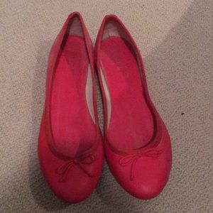 Jcrew red ballet flats 9.5
